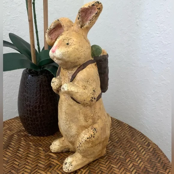 Vintage Charming Bunny Rabbit w Egg Backpack - Picture 6 of 11